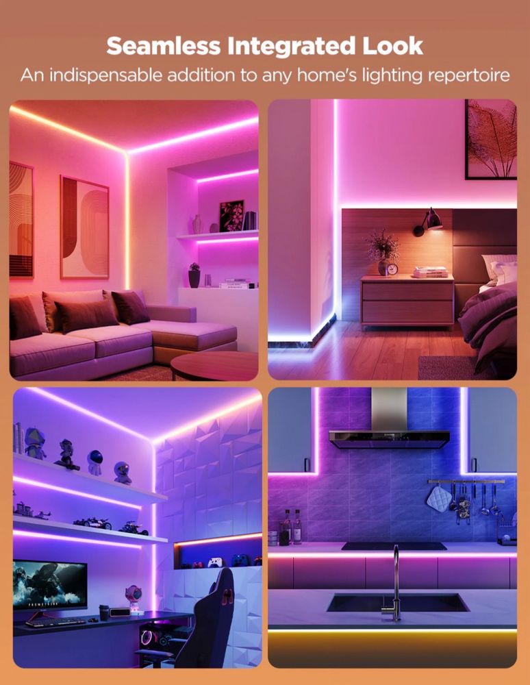 Govee neon rope light Цветна светлина синхронизация на музика