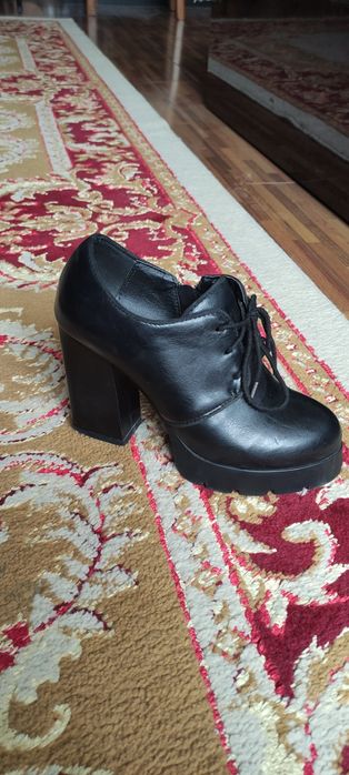 Осенние весенние кожаные полуботинки