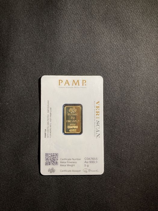 vand lingou aur 24k pamp de 5g