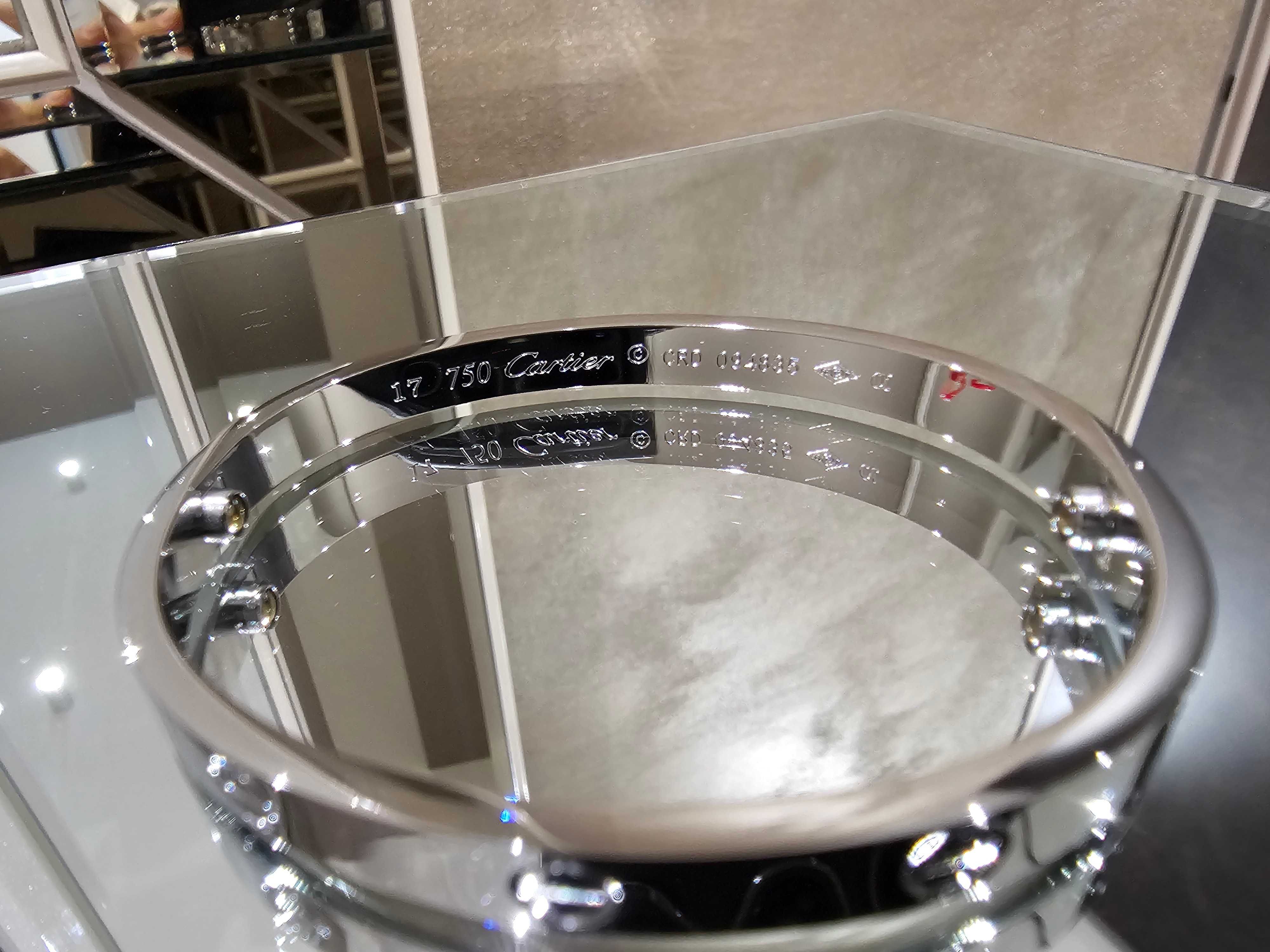 CARTIER Love White Gold Гривна с Отверка