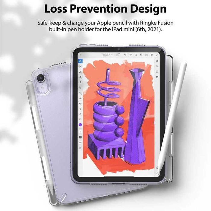 Husa antisoc, flip+Folie ecran APPLE iPad Mini 6 2021/ 7 2024 8.3 inch