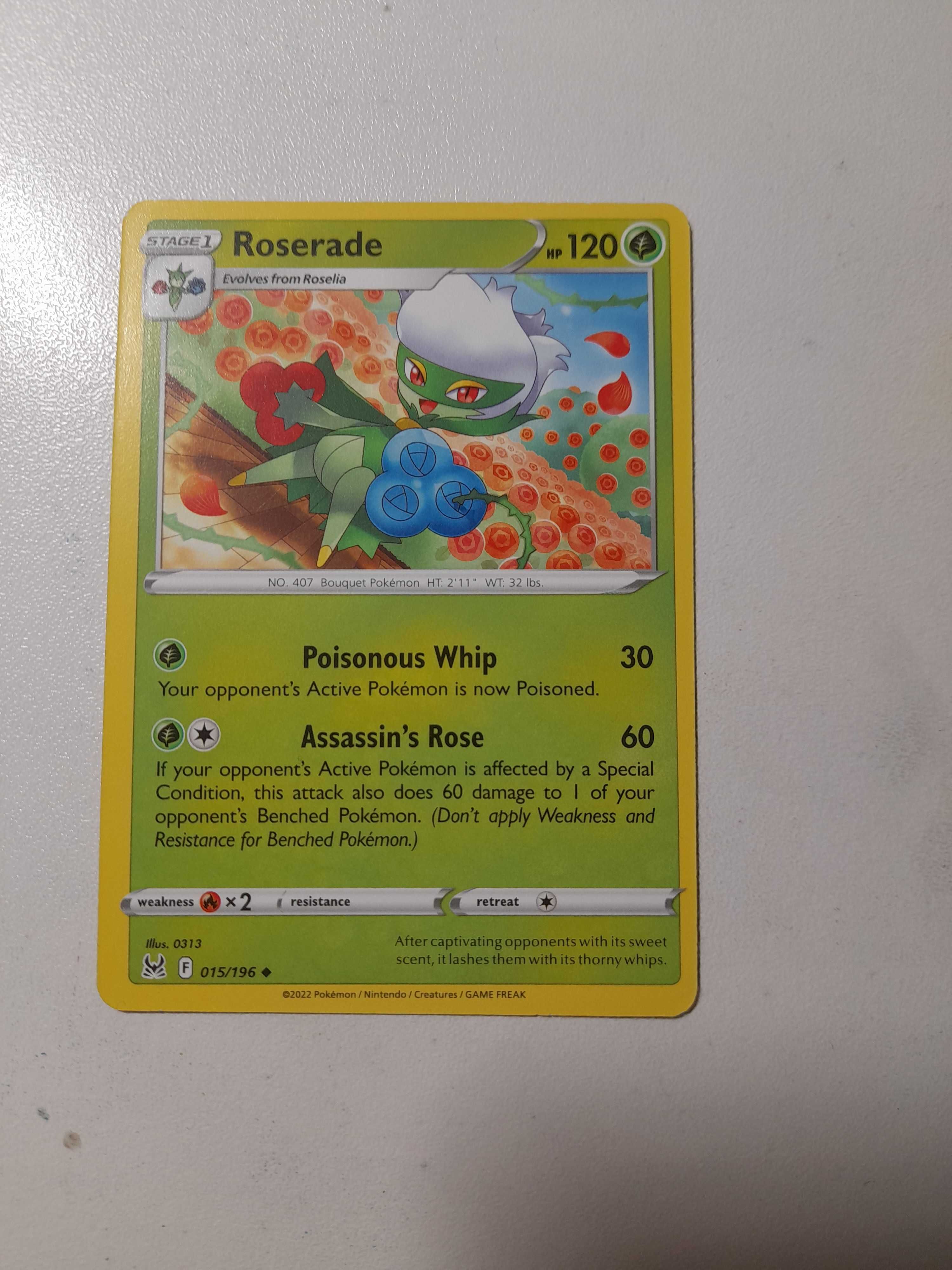 Pokemon cards dottler seadra roserade