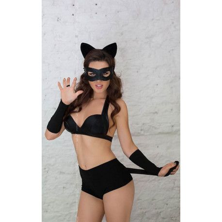 Lenjerie sexy Catwoman - black M