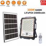 Мощен соларен прожектор със соларен панел 100/200/300W