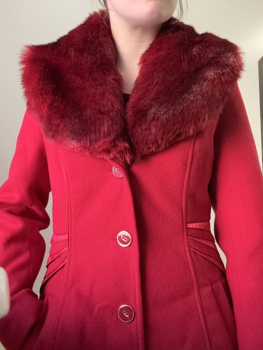 Palton rosu bergound