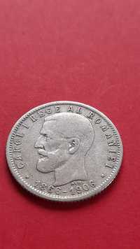 Moneda argint 1 leu 1906