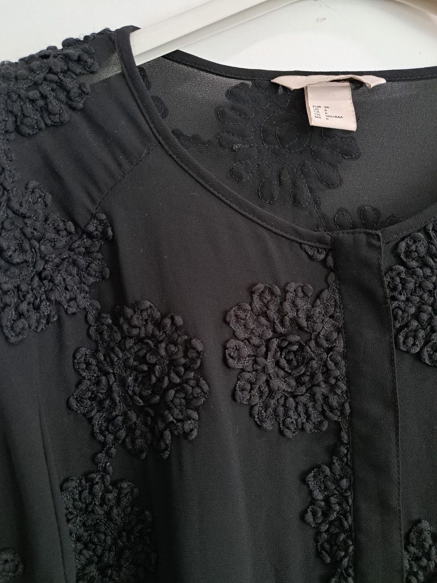 H&M риза с 3d цветя р-р С