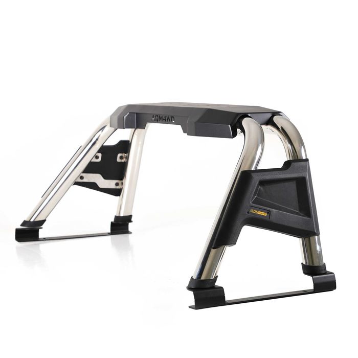 Rollbar Double Plus Chrome Toyota Hilux (2015-2024) AQM4WD PRB01