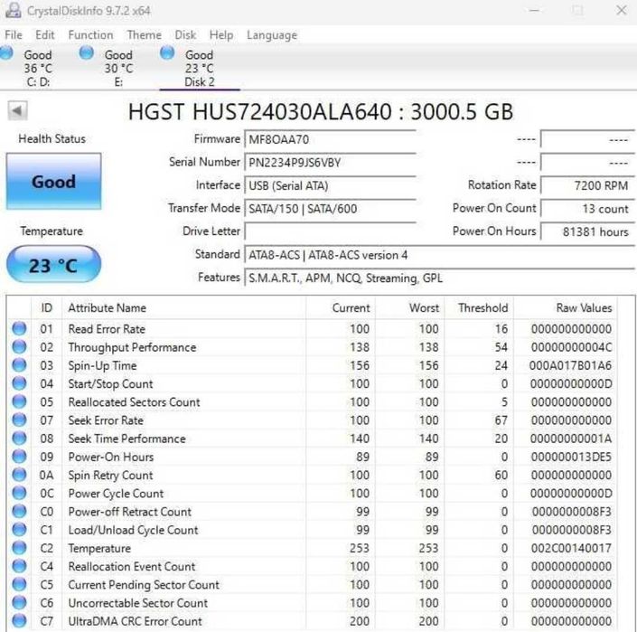 HGST HUS724030ALA640 si Toshiba MG03ACA300 3TB 6Gbps 7.2K Enterpr SATA
