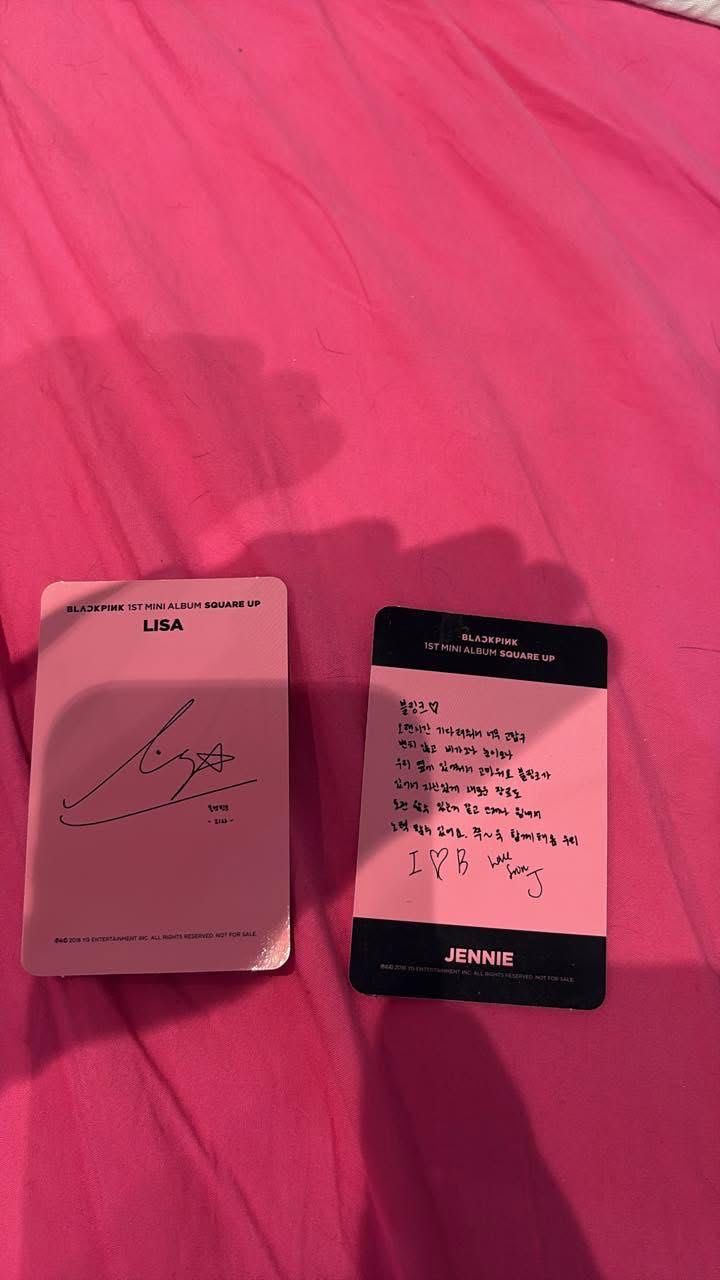 Оригинални картички кпоп Blackpink Lisa Jennie