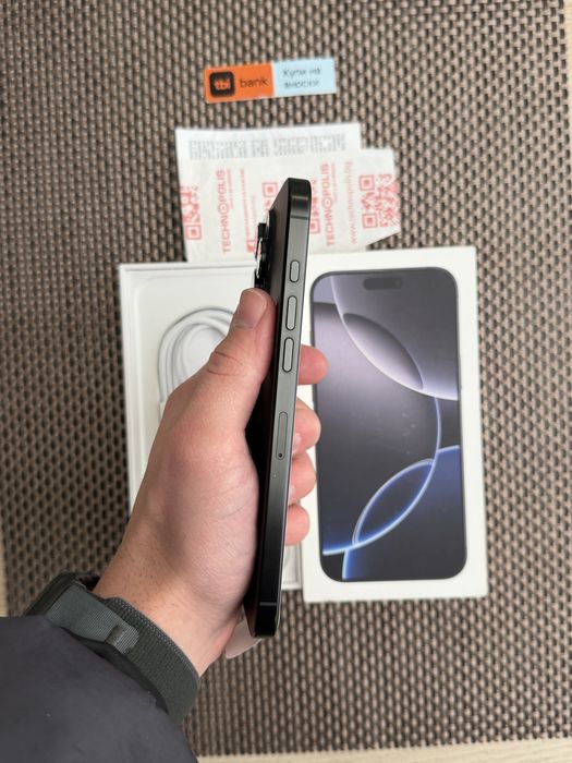 НОВ! 256Gb*ЛИЗИНГ* iPhone 16 Pro Max Black Titanium / 24М ГАРАНЦИЯ