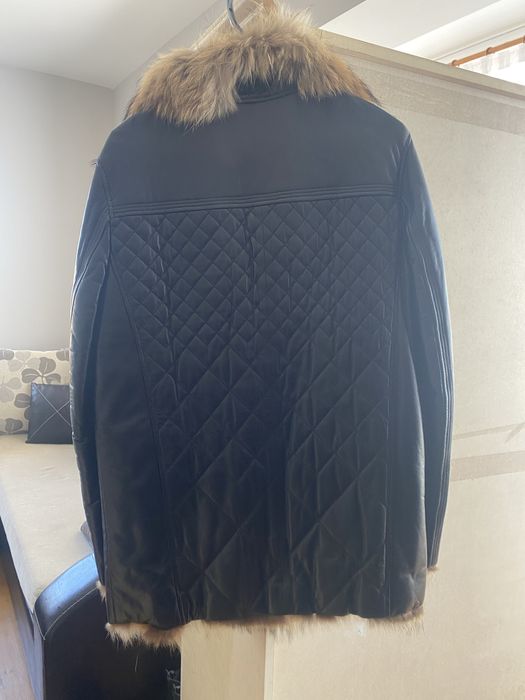 Кожено яке естествен косъм