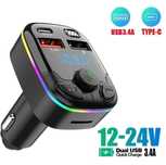 Vand modulator fm cu Bluetooth/stick/micro sd/usb C/incarcare 3.1 A/