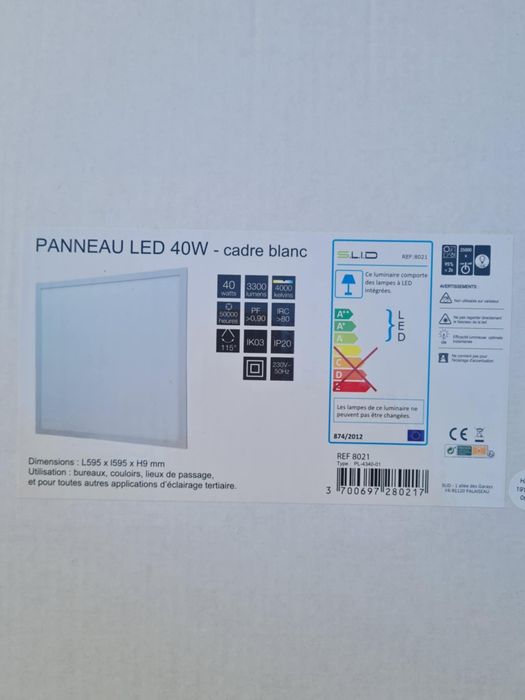 Panou led 40w alb