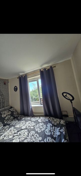 Set de 2 draperii ikea  noi negre matase groasa 150 pe 250