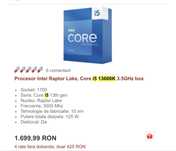 Procesor Intel Core I5 - 13600k Raptor Lake LGA 1700