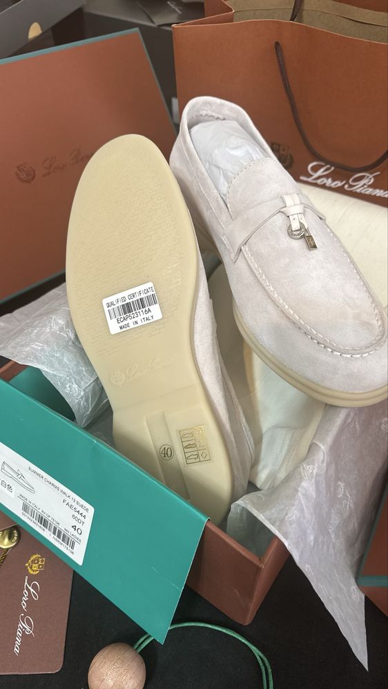 Mocasini LP Summer Walk - size 40/piele naturala fina/Dior,Chanel