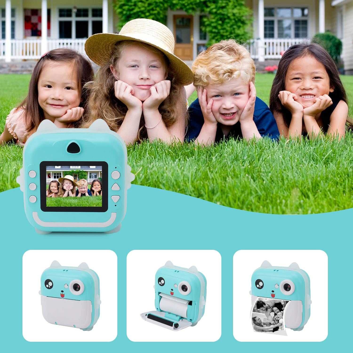 Camera instantanee pentru Aparat foto copii cu functie de printare