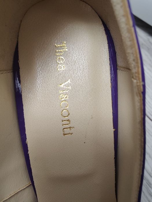 Pantofi toc Thea Visconti piele naturala lăcuită