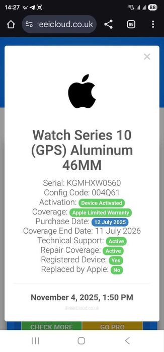 ПРОДАМ Apple Watch Series 10 / 46MM Jet Black. Практический НОВОЕ.