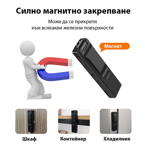 Ултракомпактен Гласов и Видеорекордер с LED Осветление /SK071/