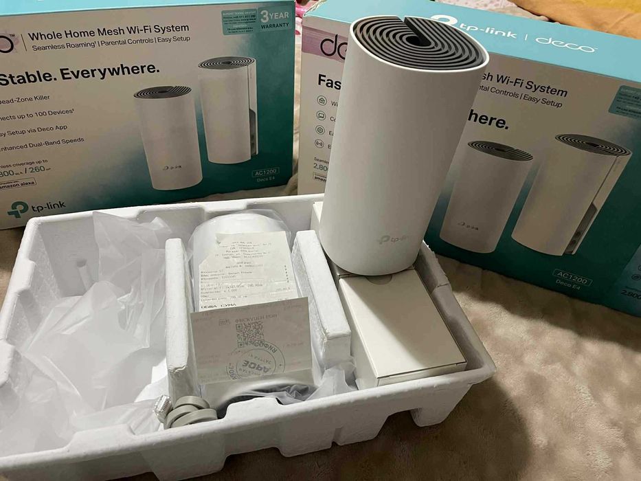 2x Бройки MESH TP-LINK DECO E4 AC1200