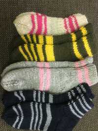 вязанные носки для детей и взрослых