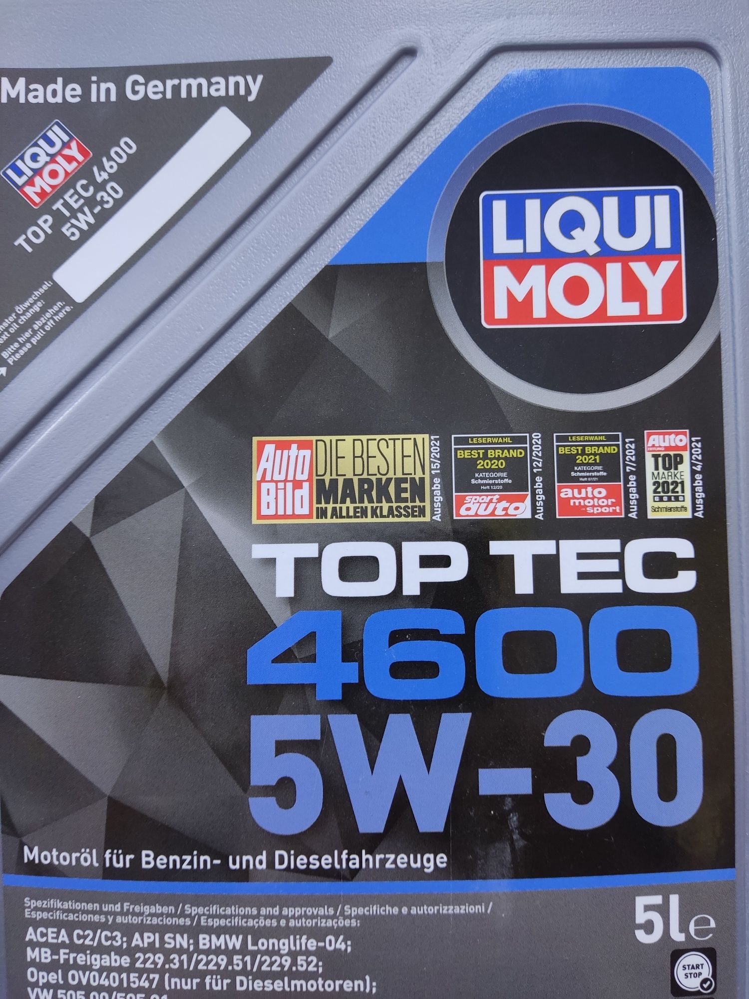 Автомасла LiQUI MOLY