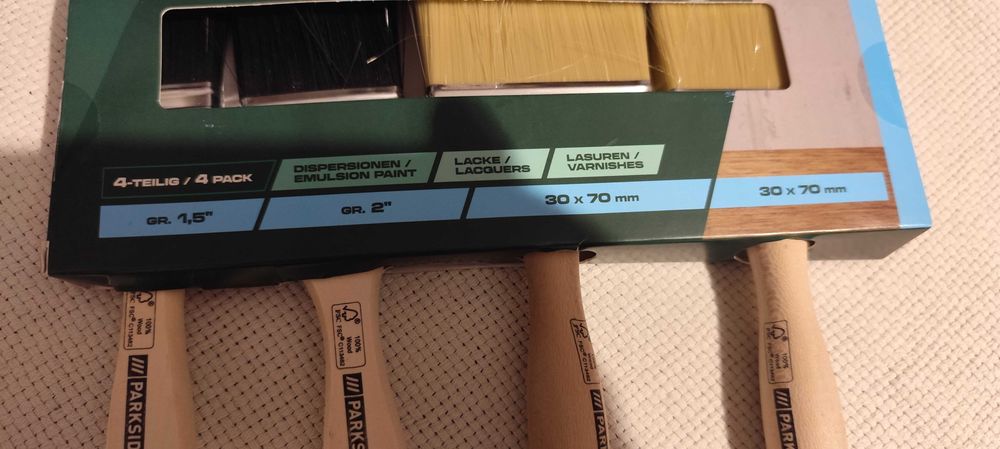 set 4 pensule noi dimensiunile in poze sigilate