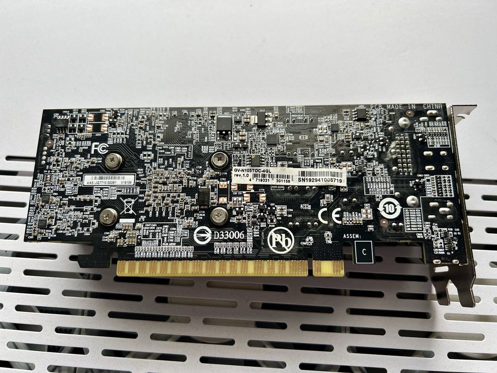 Видео карта Nvidia GTX 1050ti 4GB / Нископрофилна