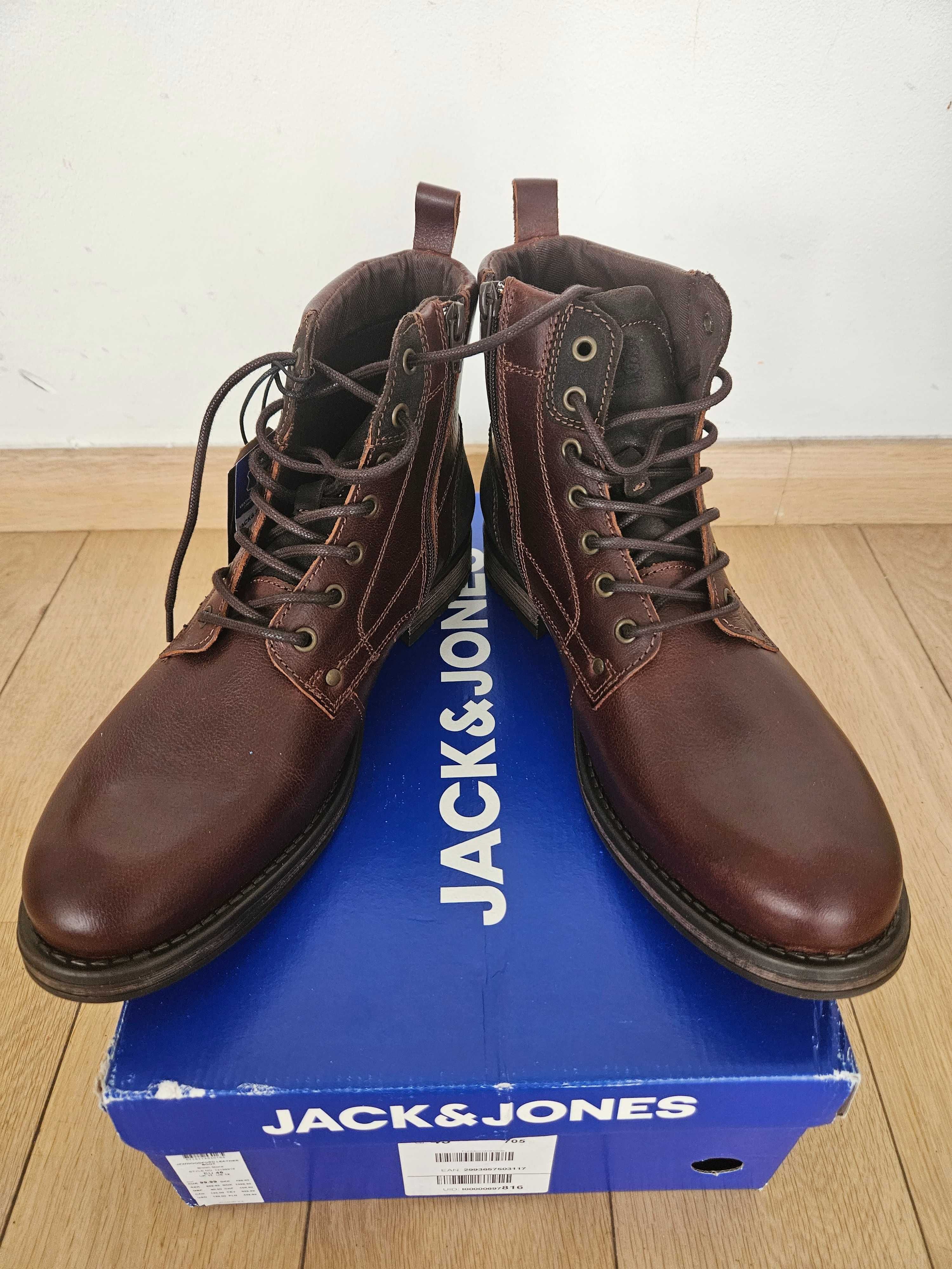 Ghete piele Jack&Jones Woodford,  mar. 44, Noi