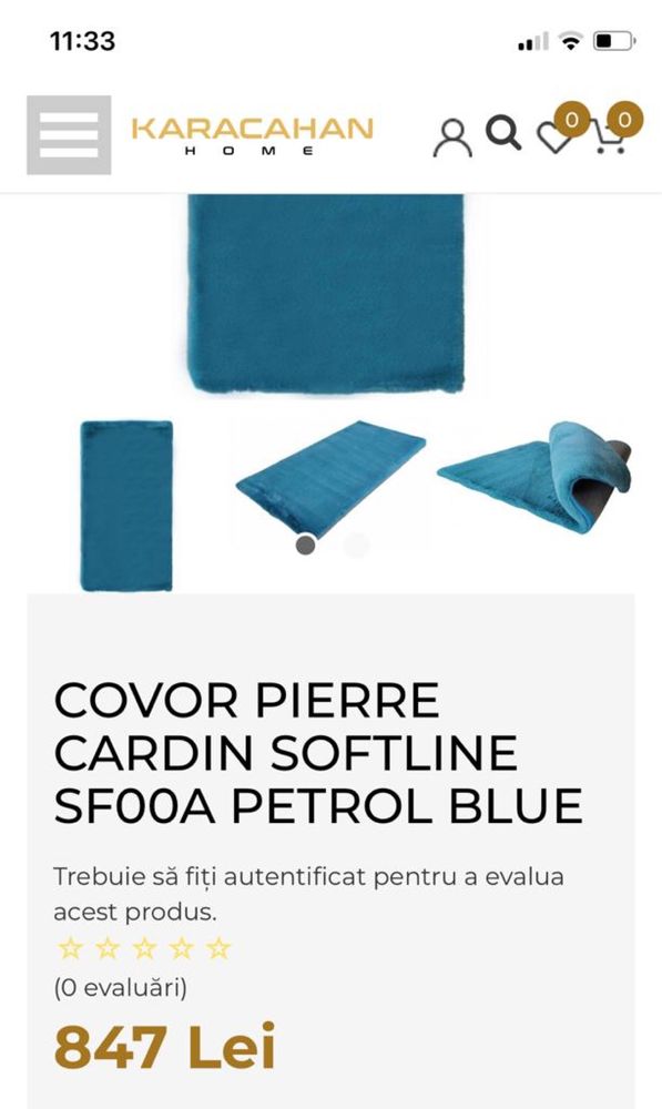 Covor nou Pierre Cardin