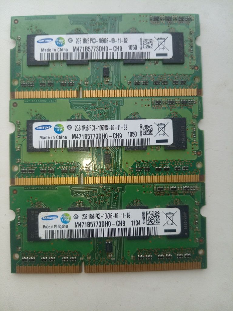 Оперативная память для ноутбука DDR3 2GB Samsung DDR3