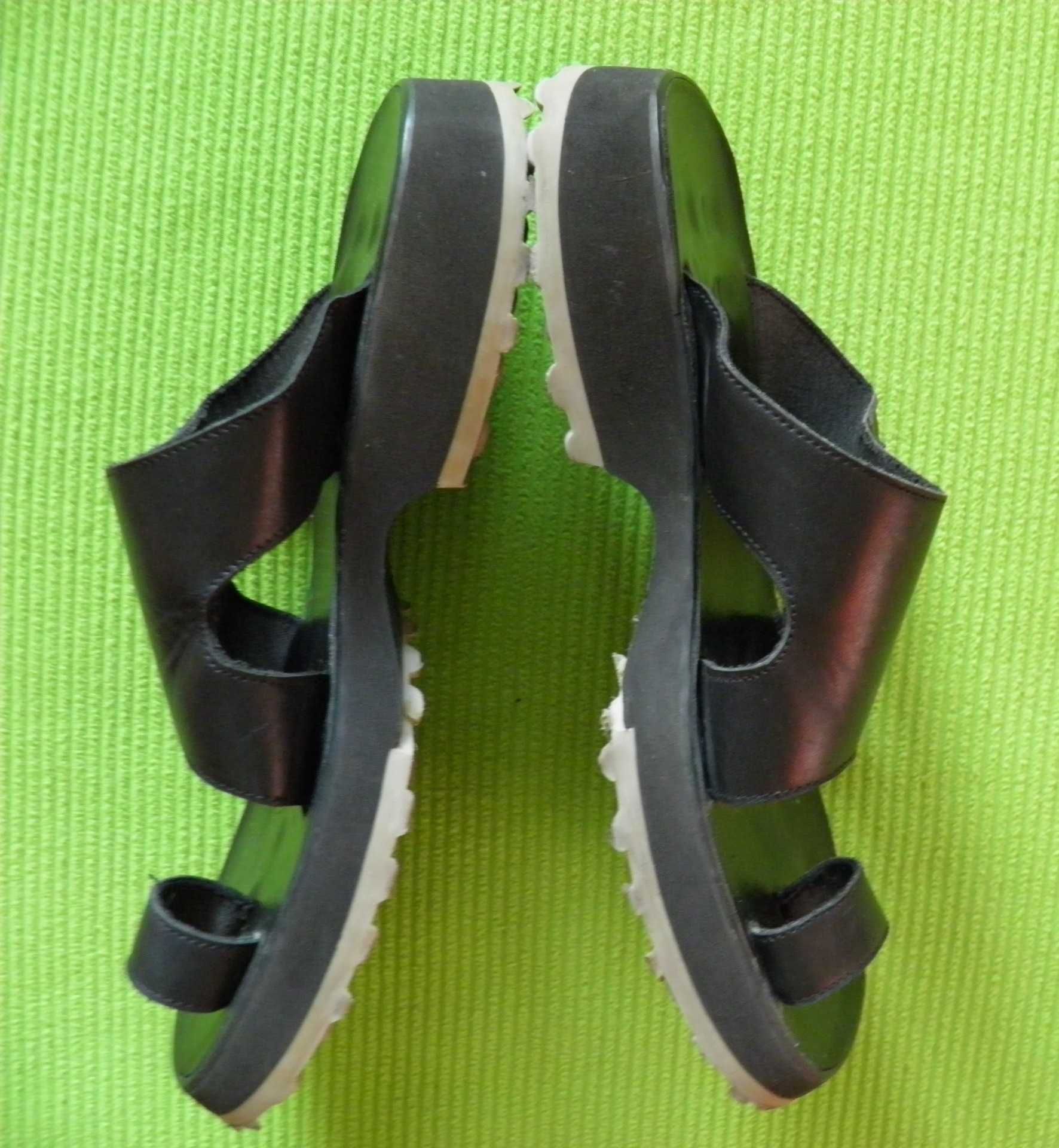 Destroy made in Spain оригинални чехли от естествена черна кожа EU 43