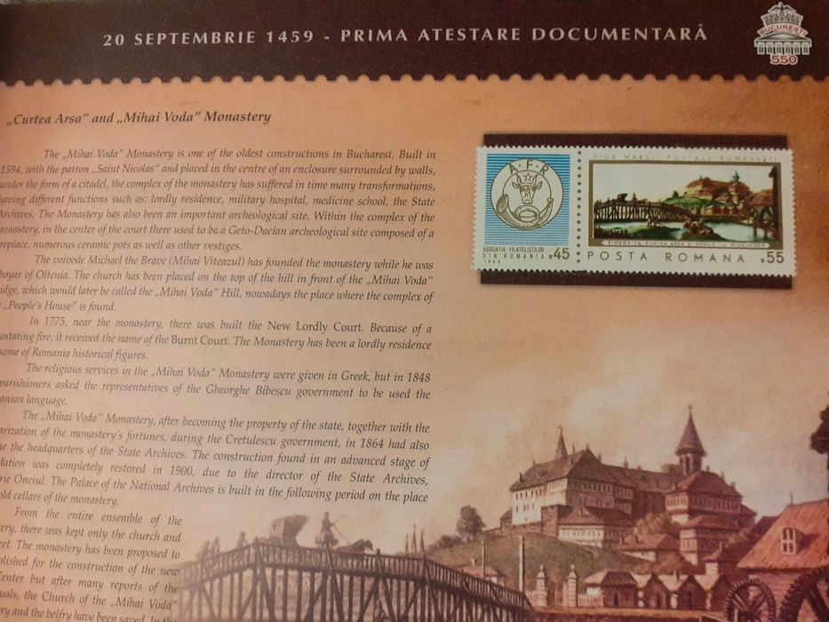 Album filatelic „București 550 de ani” 2009 (LP 1845b)