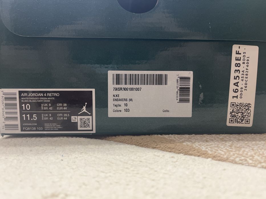 Jordan 4 Oxidized Green