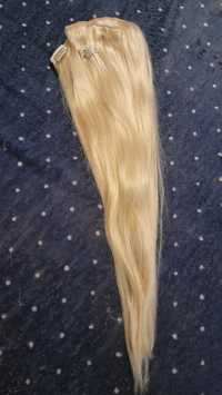Нова естествена руса коса 45 см