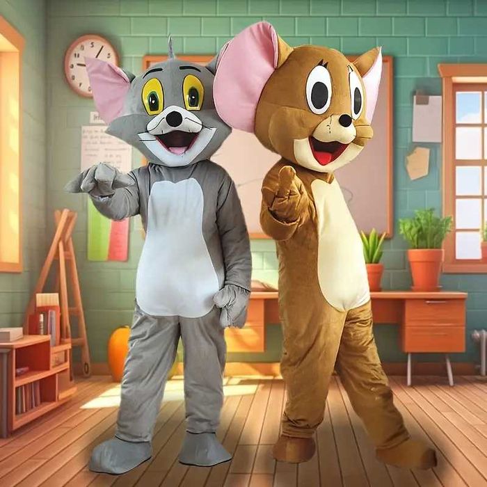 Костюм Том Джери за детско парти рожден ден изненада Маскот Tom Jerry