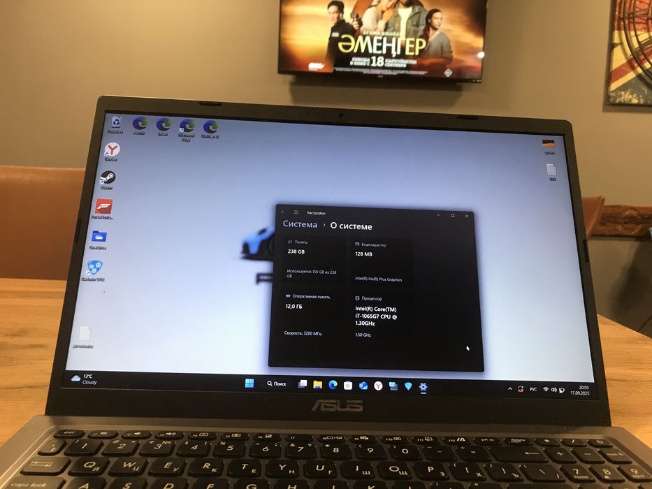 Ноудбук ASUS x515j cpu i7