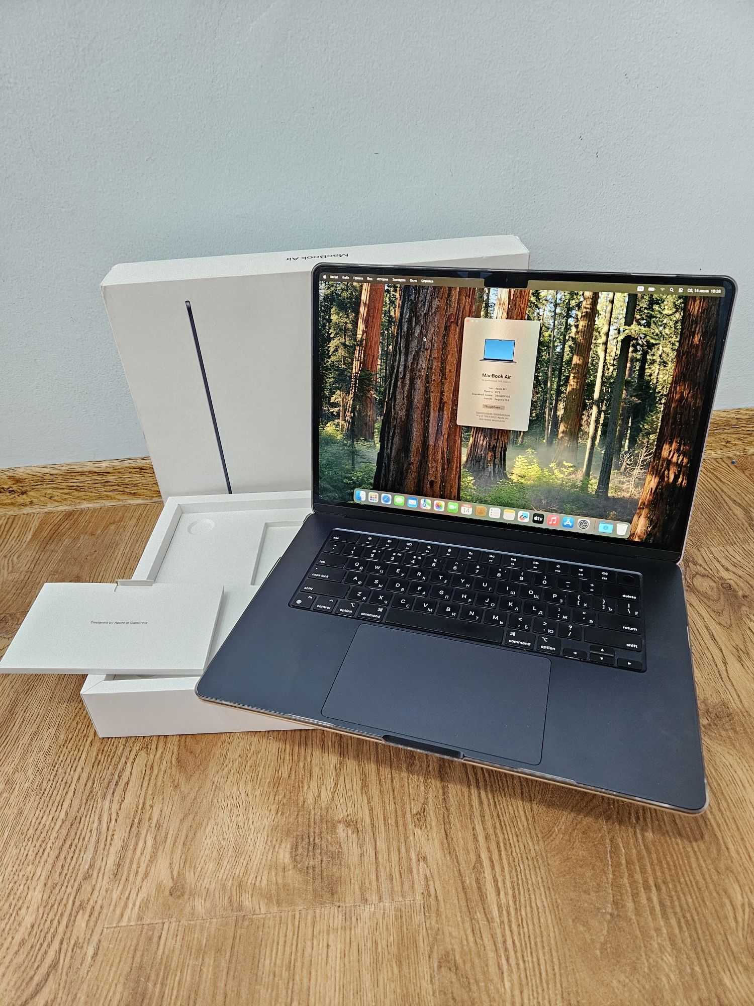 Идеал Macbook Air M3 15 8/256GB Battery 100%
