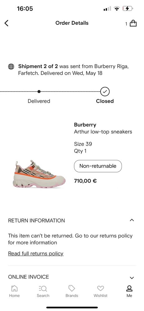 Обувки Burberry. Оригинални!