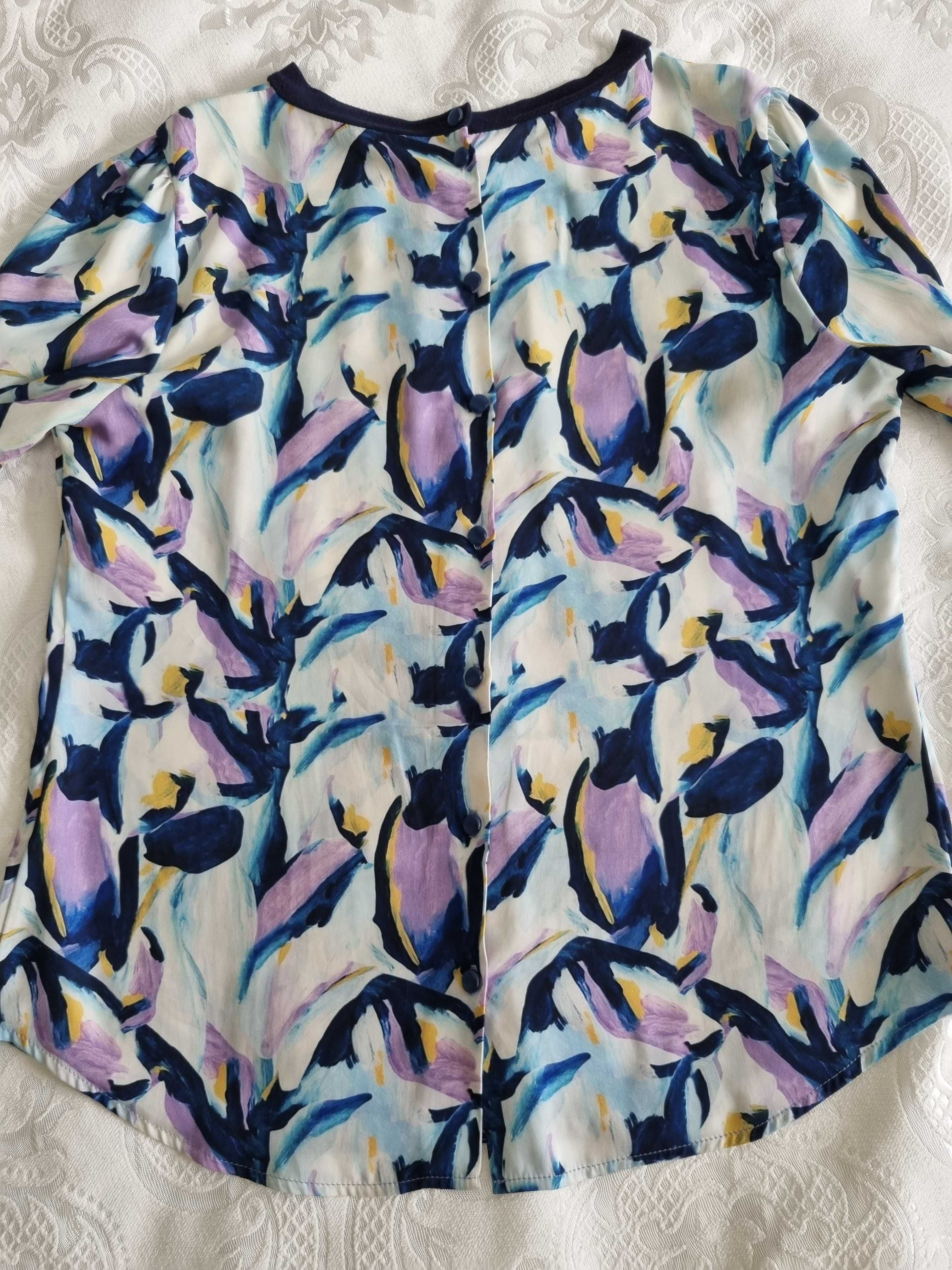 Цветна блуза от вискоза, 44 размер