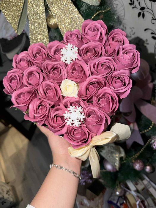 Aranjament flori de sapun