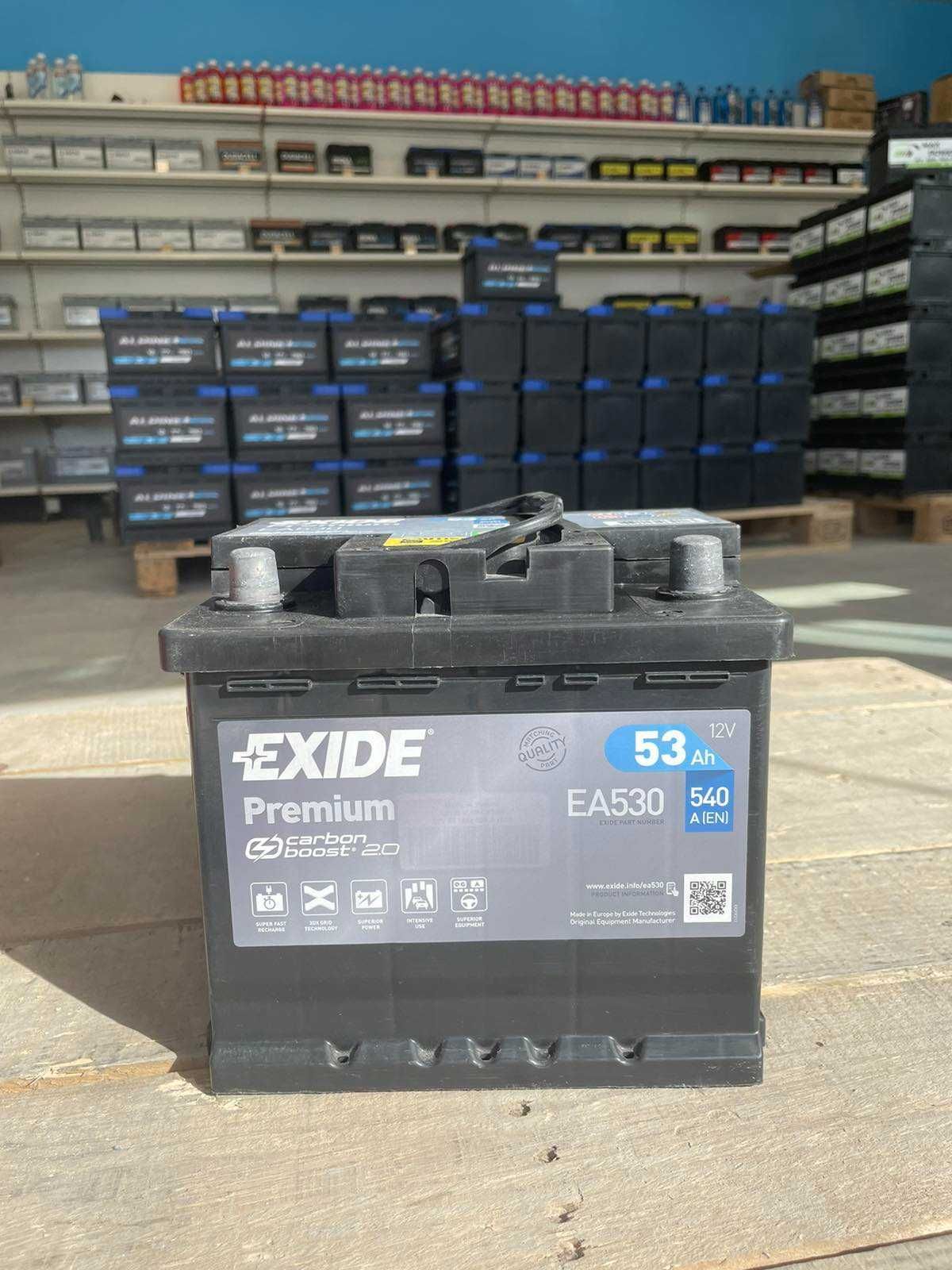 Акумулатор EXIDE 53 AH за бензинови автомобили с гаранция