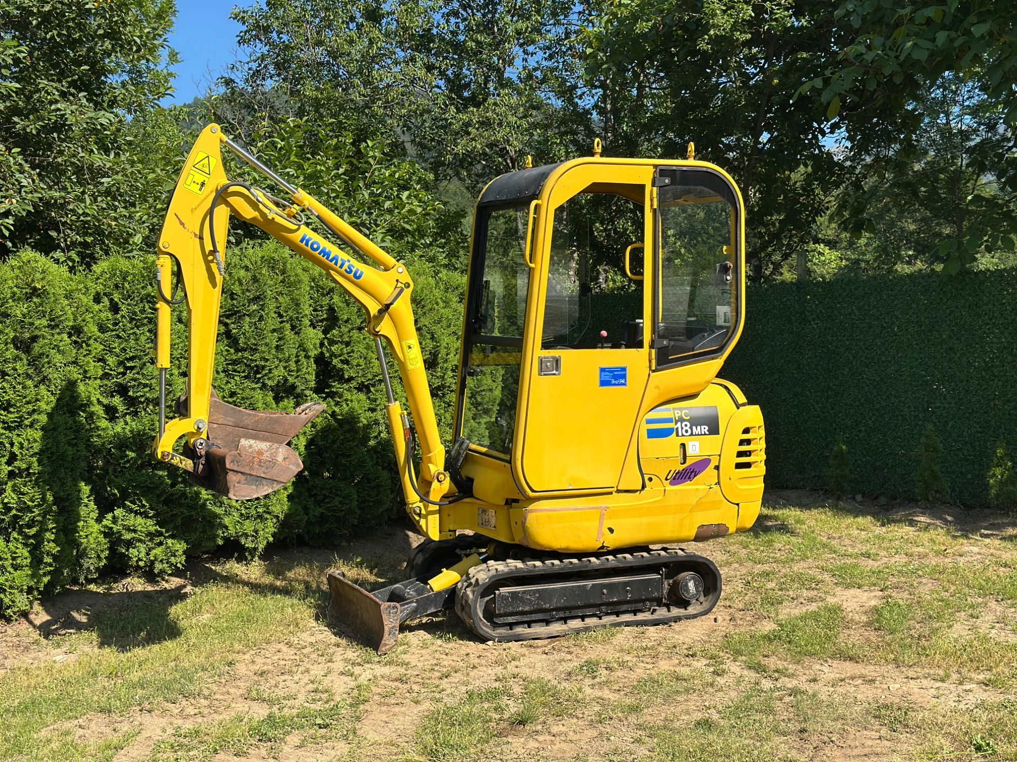 Komatsu PC18MR мини багер 2бр кофи