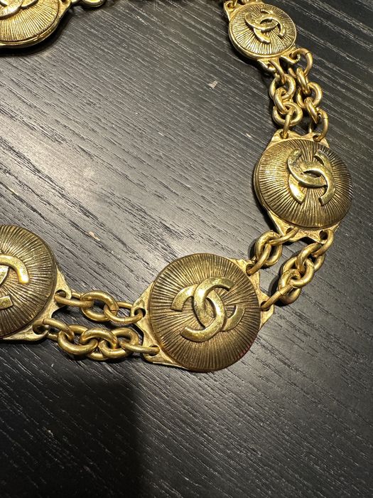 Colier / lanț vintage Chanel logo anii 80