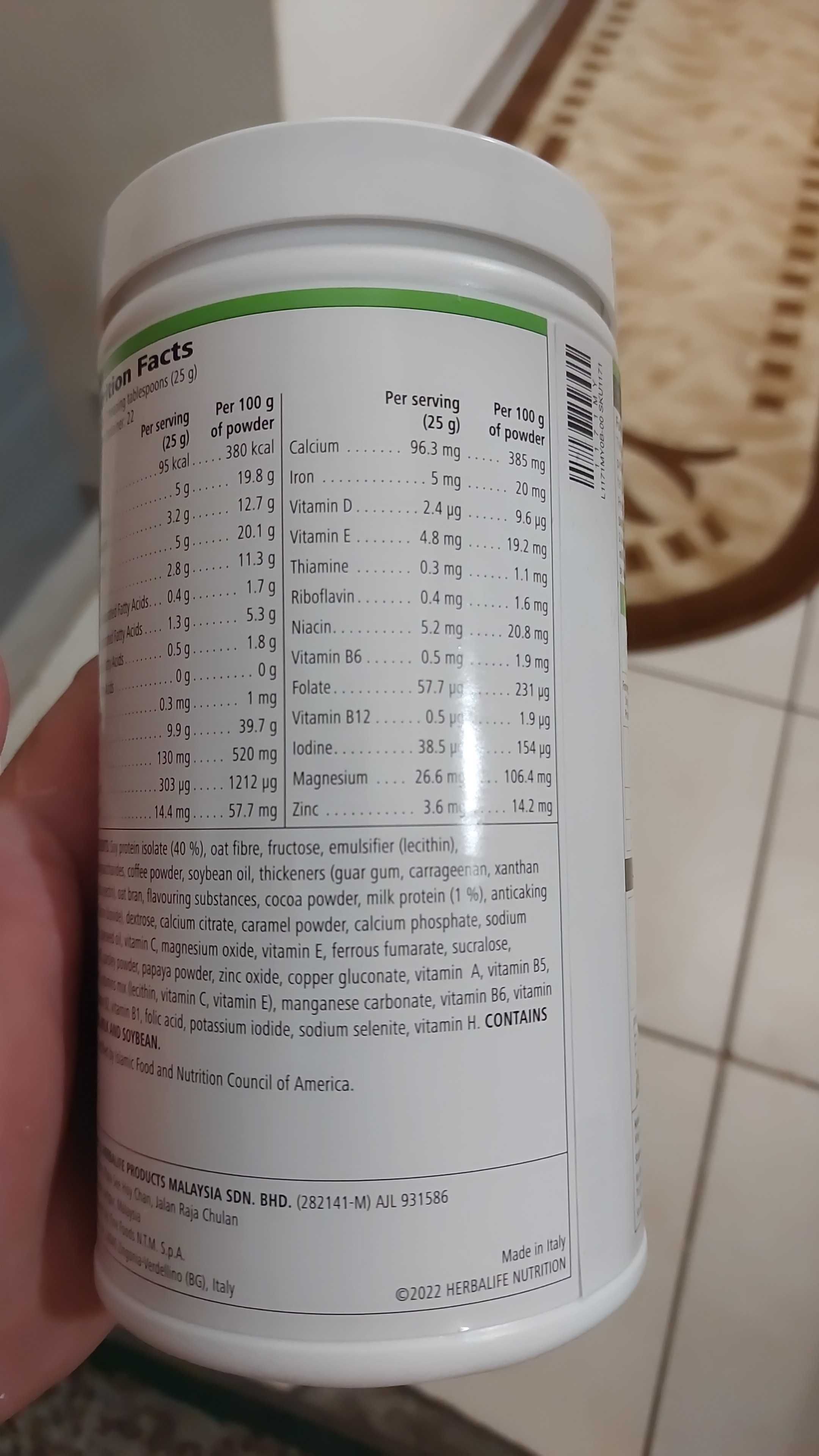 CEL MAI MIC PREȚ Herbalife nutriție formula1 gust cappuccino 80 lei