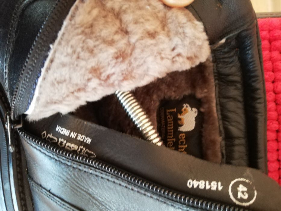 Ghete bărbați nr 42 piele cu blana Go Soft