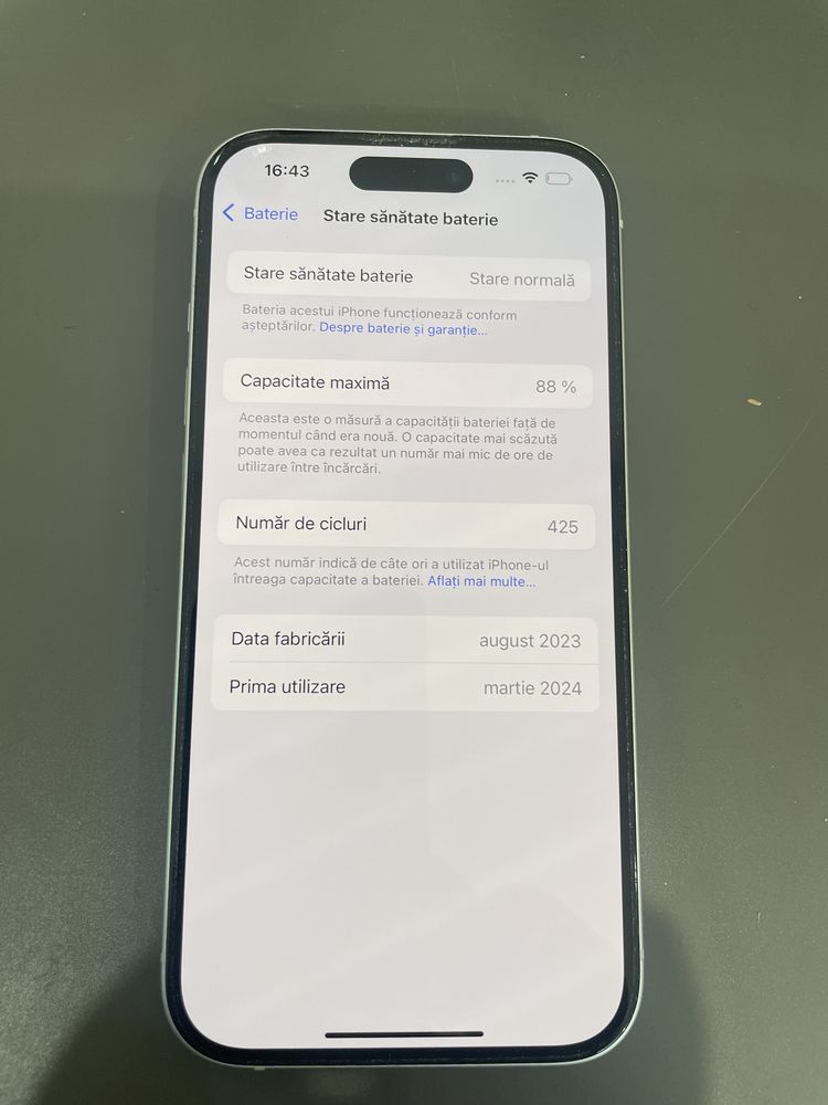 IPhone 15 128 Gb 88% Baterie Garantie #41292