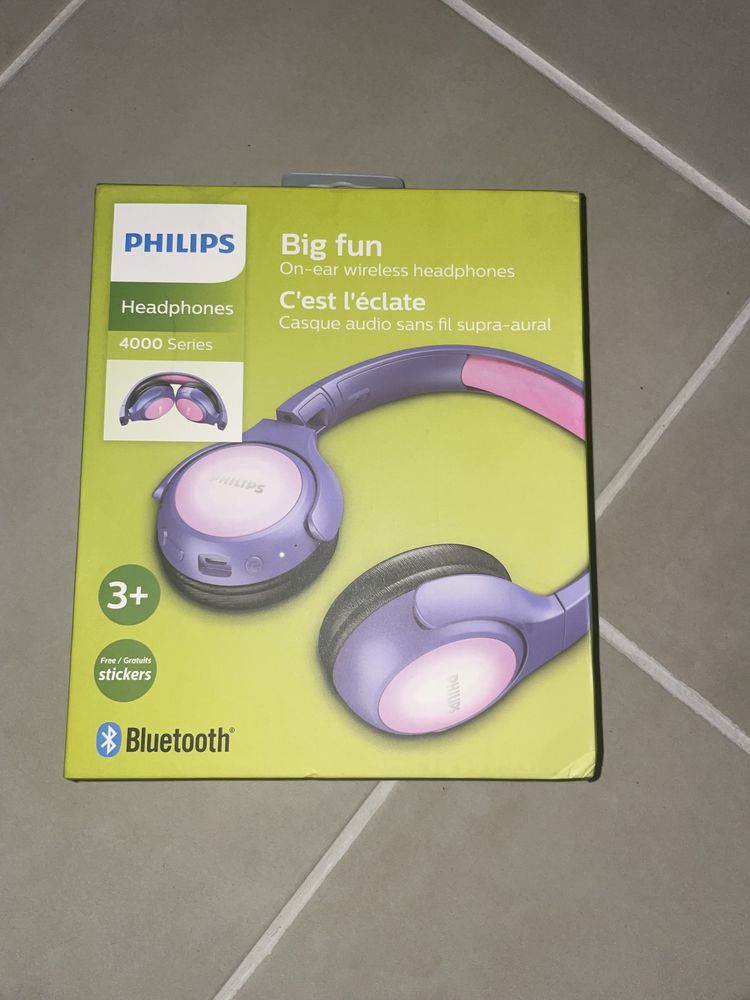 Casti Audio pentru copii Over-Ear Philips,Roz și Albastru